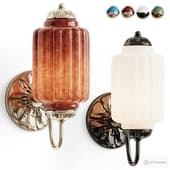 Eloise Scallop Milk Glass Sconce Wall Light by Anthropologie
