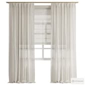 Curtains 165/ Шторы лен