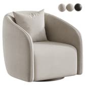 Modway Holland Curved Swivel Armchair