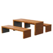 Уличная скамейка со столом P03 / Urban environment