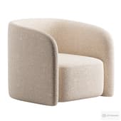 Andy Cream Boucle Club Chair