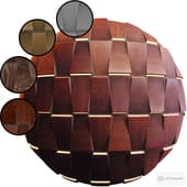 Wooden 3D Panel 05 ABCD | PBR | 4K | Seamless