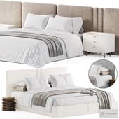 Clerigos Beige Double Bed
