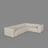 Угловой 4-х местный диван Blok 320 x 230 cm бежевый