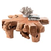 Rustic Luxury – Solid Teak Root Coffee Table