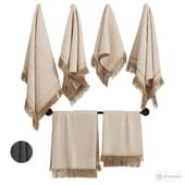 Towels set/ Набор полотенец с бахромой
