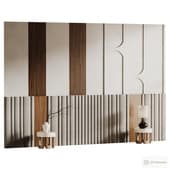 Headboard wood  3d wall panel 19