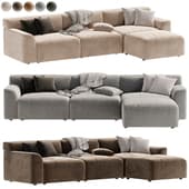 Morell 4 Piece Upholstered Modular Sofa