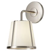 Hoyt Vanity Wall Sconce  Polished Nickel with Opal Glass