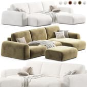 Corner sofa Lilt-2 Bucle White by Divan.ru
