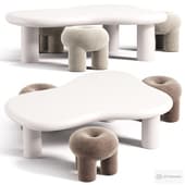ONDLE Off White And Ollie Pouf