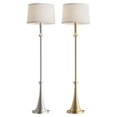 360 Lighting Karl Brushed Nickel Floor Lamp