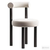 Contemporary Chic Round Vanity Chair