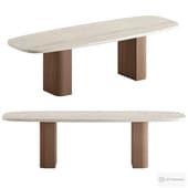 Mulholland Stone Rectangular Dining Table