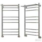 Water heated towel rail EWRIKA Safo BR3 100x50 chrome with shelf with mounting kit