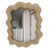 wavy mirror frame 3d model