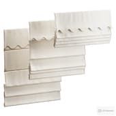 Evelyn Scalloped Valance Roman Shade