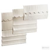 Evelyn Scalloped Valance Roman Shade