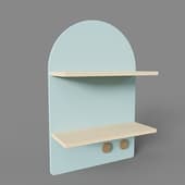 Полка Арчи-1 Greenish Plywood