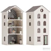 Chris Loves Julia Dollhouse with Furniture