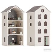 Chris Loves Julia Dollhouse with Furniture
