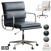 Luxury Leather Office Chair Midcentury Style by onske.co.uk