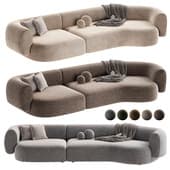Contemporary Modern Hug Modular Sofa in Famiglia Fabric by Collector Studio