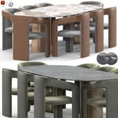 Wave Dining Table and Holt Konyshev