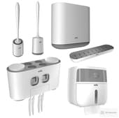 Set of bathroom toilets accessories by Mvm