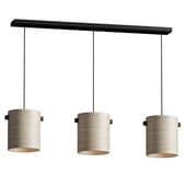 Wabi Sabi Travertine Cylinder Pendant Light 3 heads