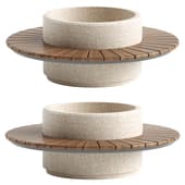 ROUND PLANTER BENCH 192