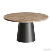 Liam Rustic Lodge Brown Dining Table