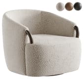 Crate & Barrel Rapallo Swivel Chair