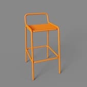 СТУЛ ДУГА L БАРНЫЙ оранжевый
