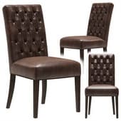 Restoration Hardware Bennett Parsons Leather Side Chair