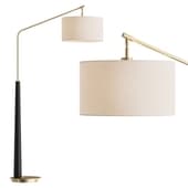 Possini Euro Pilar Arc Floor Lamp