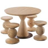 Apex Table & Circus Stool | Riva1920