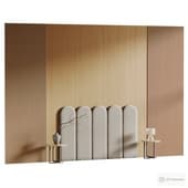 Headboard wood  3d wall panel 21