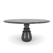 Pietra round estremoz dining table