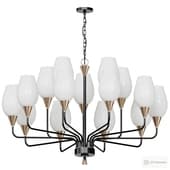 Postmodern glass chandelier