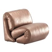 Bachi leather armchair by Visionnaire
