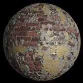 BricksOldPlasteredRed001 4K