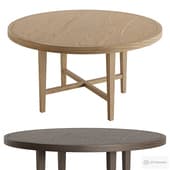 French Contemporary Round Dining Table by rh