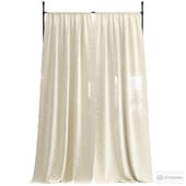 Anywhere Rod 36-66 with curtain (in two positions)
