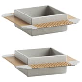 SQUARE PLANTER BENCH 93
