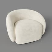 Кресло МАЛУ (Eco-suede Ivory)