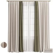Curtains 175/ Шторы двухцветные