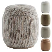 Dialogue Beige Ottoman